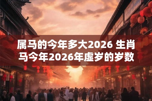 属马的今年多大2026 生肖马今年2026年虚岁的岁数