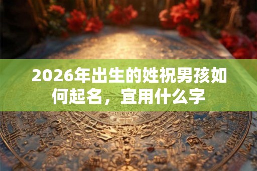 2026年出生的姓祝男孩如何起名，宜用什么字