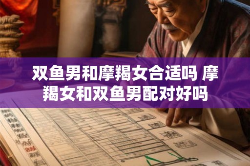双鱼男和摩羯女合适吗 摩羯女和双鱼男配对好吗 双鱼男和摩羯女合适吗 摩羯女和双鱼男配对好吗