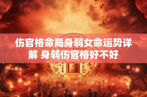 伤官格命局身弱女命运势详解 身弱伤官格好不好 伤官格命局身弱女命运势详解 身弱伤官格好不好