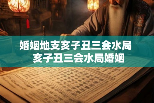 婚姻地支亥子丑三会水局  亥子丑三会水局婚姻