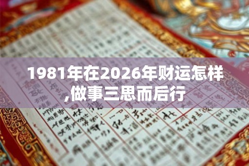 1981年在2026年财运怎样,做事三思而后行