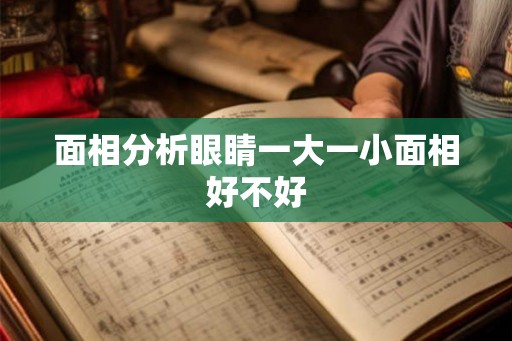 面相分析眼睛一大一小面相好不好