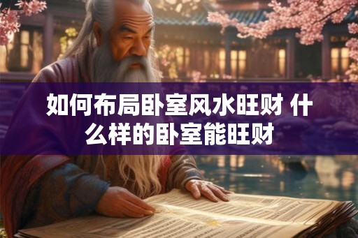 如何布局卧室风水旺财 什么样的卧室能旺财