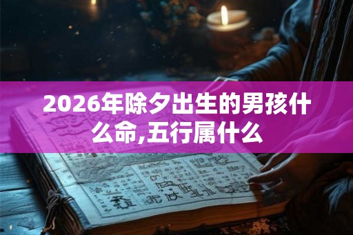 2026年除夕出生的男孩什么命,五行属什么