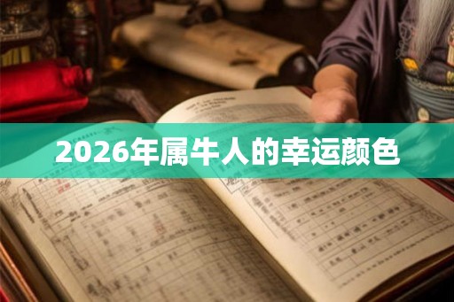 2026年属牛人的幸运颜色