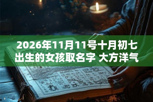2026年11月11号十月初七出生的女孩取名字 大方洋气