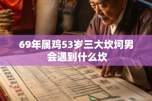 69年属鸡53岁三大坎坷男 会遇到什么坎