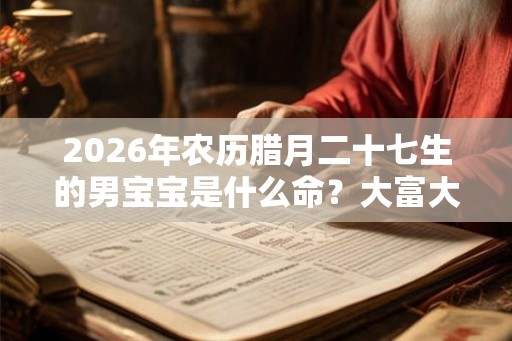 2026年农历腊月二十七生的男宝宝是什么命？大富大贵吗？