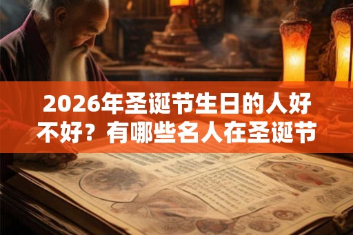 2026年圣诞节生日的人好不好？有哪些名人在圣诞节生日？
