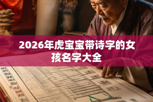 2026年虎宝宝带诗字的女孩名字大全