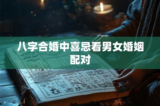 八字合婚中喜忌看男女婚姻配对