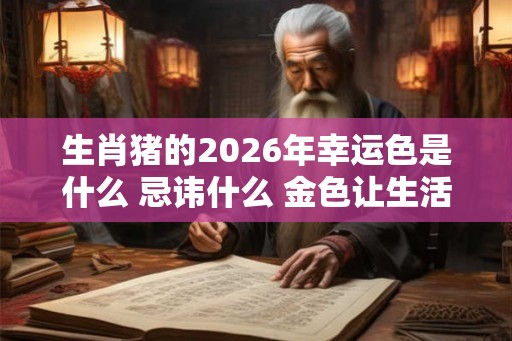 生肖猪的2026年幸运色是什么 忌讳什么 金色让生活丰富