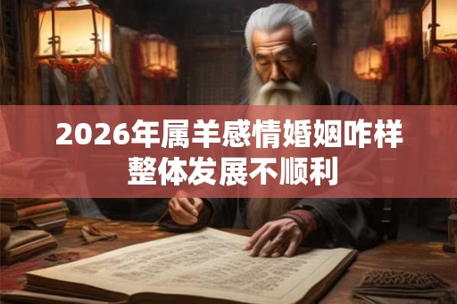 2026年属羊感情婚姻咋样 整体发展不顺利