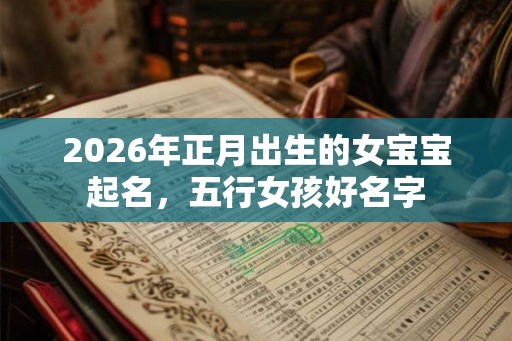 2026年正月出生的女宝宝起名,五行女孩好名字 2026年正月出生的女宝宝起名,五行女孩好名字