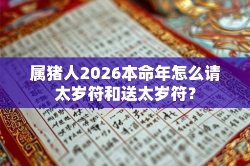 属猪人2026本命年怎么请太岁符和送太岁符？