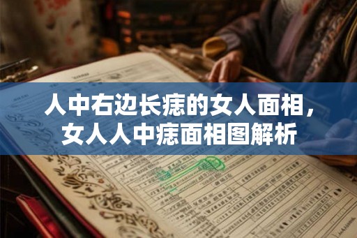 人中右边长痣的女人面相,女人人中痣面相图解析 人中右边长痣的女人面相,女人人中痣面相图解析