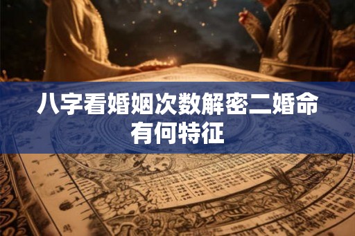 八字看婚姻次数解密二婚命有何特征
