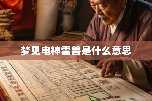 梦见电神雷兽是什么意思