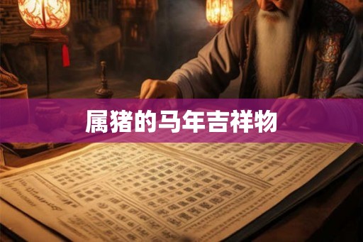 属猪的马年吉祥物