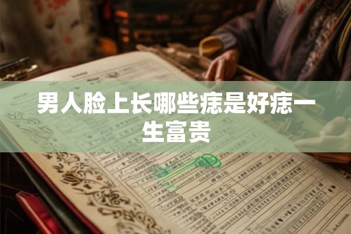 男人脸上长哪些痣是好痣一生富贵