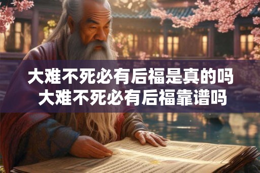 大难不死必有后福是真的吗 大难不死必有后福靠谱吗