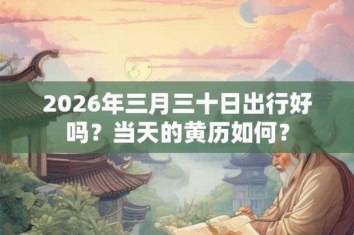 2026年三月三十日出行好吗？当天的黄历如何？