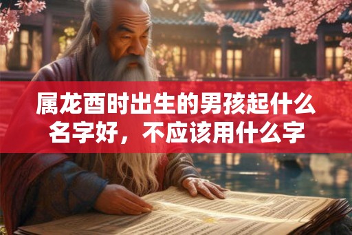 属龙酉时出生的男孩起什么名字好，不应该用什么字