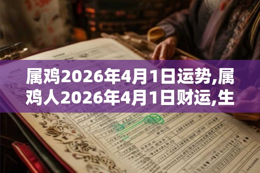 属鸡2026年4月1日运势,属鸡人2026年4月1日财运,生肖鸡2026年4月1日运势