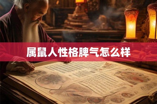 属鼠人性格脾气怎么样