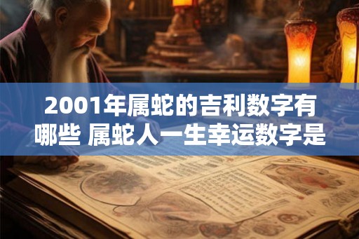 2001年属蛇的吉利数字有哪些 属蛇人一生幸运数字是几