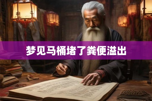 梦见马桶堵了粪便溢出