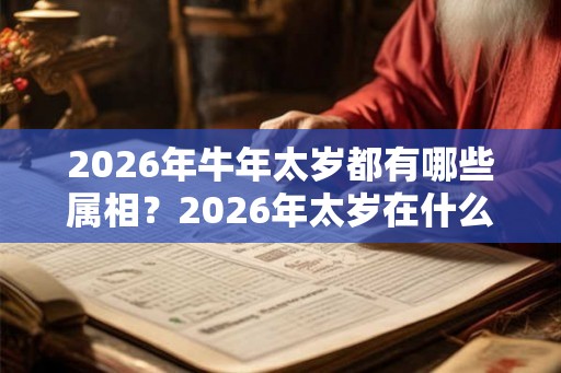 2026年牛年太岁都有哪些属相？2026年太岁在什么方位？