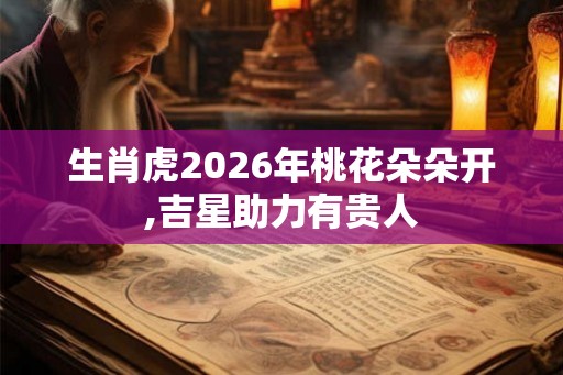 生肖虎2026年桃花朵朵开,吉星助力有贵人