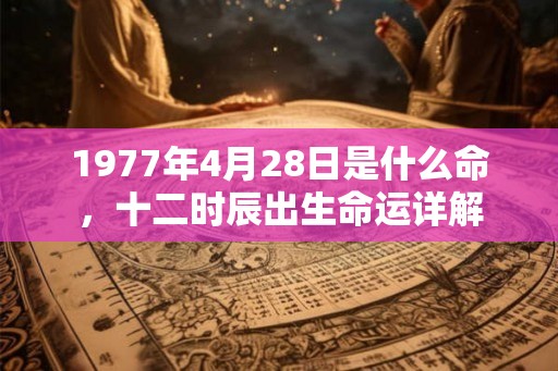 1977年4月28日是什么命，十二时辰出生命运详解