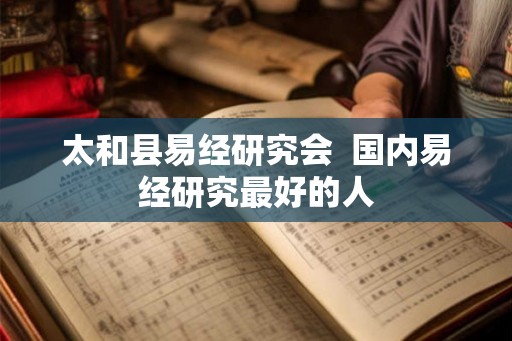 太和县易经研究会  国内易经研究最好的人