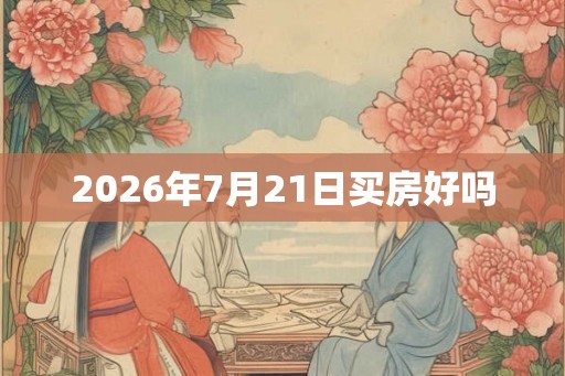 2026年7月21日买房好吗