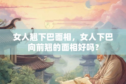 女人翘下巴面相，女人下巴向前翘的面相好吗？