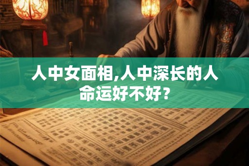 人中女面相,人中深长的人命运好不好？