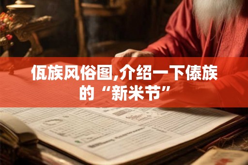 佤族风俗图,介绍一下傣族的“新米节”