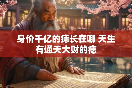 身价千亿的痣长在哪 天生有通天大财的痣 身价千亿的痣长在哪 天生有通天大财的痣