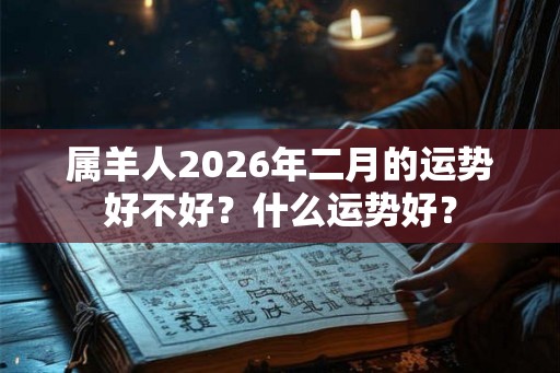 属羊人2026年二月的运势好不好?什么运势好? 属羊人2026年二月的运势好不好?什么运势好?