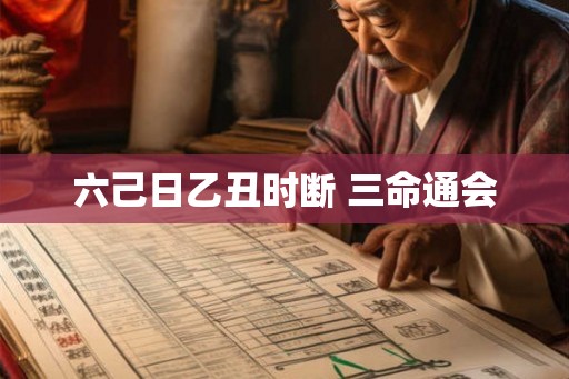 六己日乙丑时断 三命通会