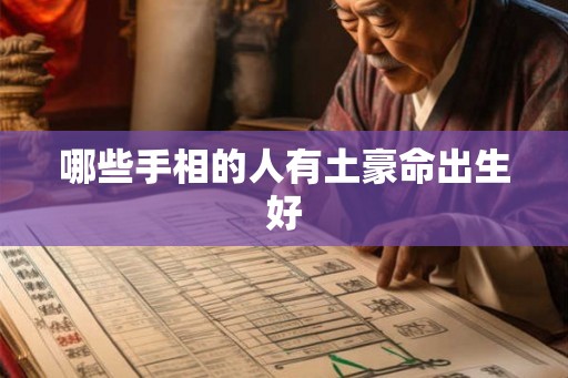 哪些手相的人有土豪命出生好
