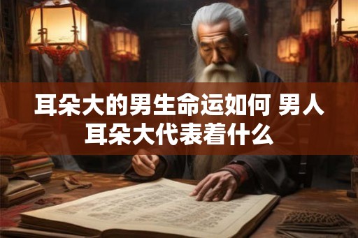 耳朵大的男生命运如何 男人耳朵大代表着什么