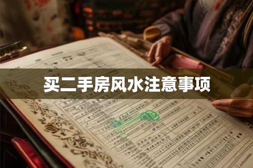 买二手房风水注意事项