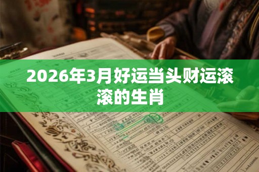 2026年3月好运当头财运滚滚的生肖