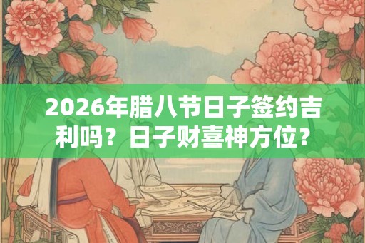 2026年腊八节日子签约吉利吗？日子财喜神方位？