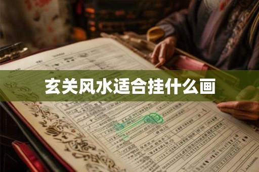 玄关风水适合挂什么画