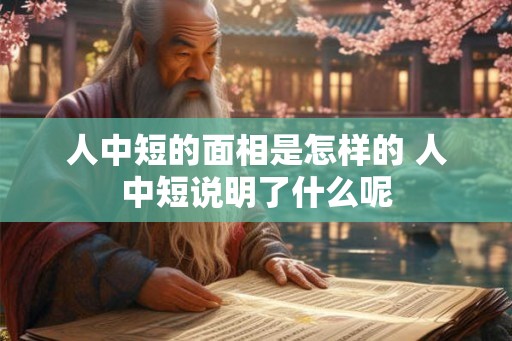 人中短的面相是怎样的 人中短说明了什么呢